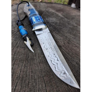 ЗУБ АКУЛИ ніж ручної роботи майстра Павла Гончаренка, сталь К390™ 64-65 HRC. Photo 2